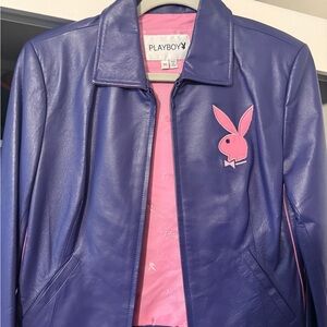 Playboy Vintage Woman Purple Jacket with Pink Accents